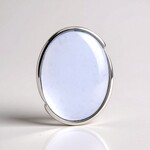 Ciondolo in argento con Calcedonio Blu (MONOSONO COLLECTION)