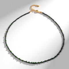Collier en argent et Diopside de Russie (Riya)