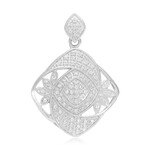 Colgante en plata con Topacio blanco