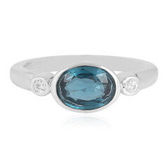 Teal Kyanite Silver Ring