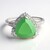 Anello in argento con Calcedonio Verde