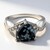Anello in argento con Ossidiana Fiocco di Neve