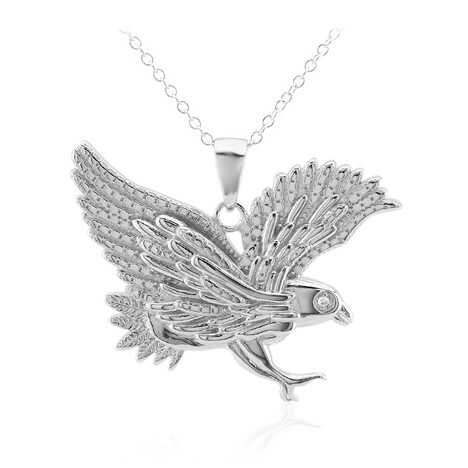 Collar en plata con Diamante I3 (I)