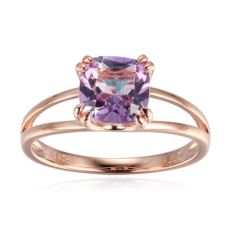 Anello in argento con Ametista Rose de France