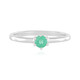Bague en argent et Emeraude de Russie (Adela Silber)