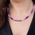 Zambian Amethyst Silver Necklace (Riya)