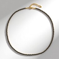 Collier en argent et Pyrite