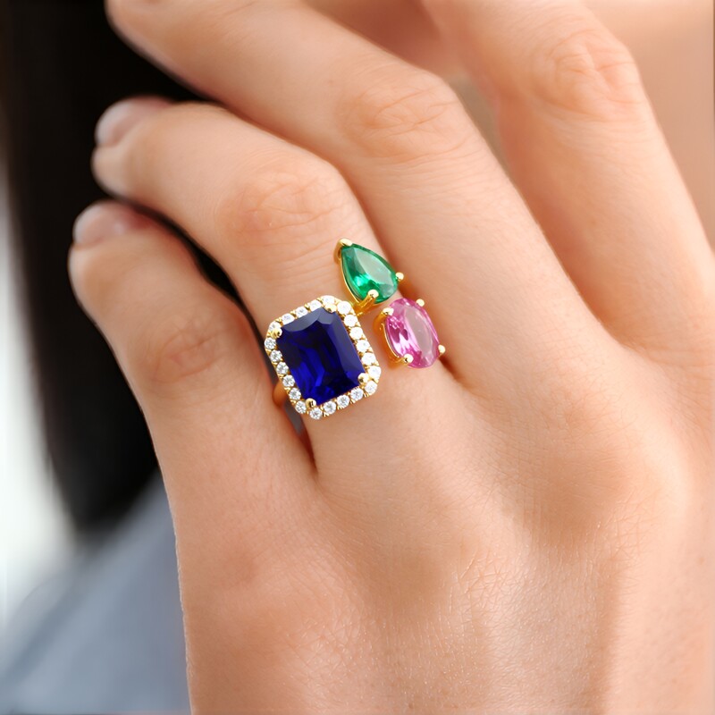 14K AAA Tanzanite Gold Ring (CIRARI)