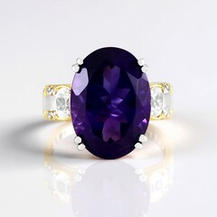 Anello in argento con Ametista