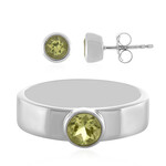 Parure in argento con Quarzo Ouro Verde