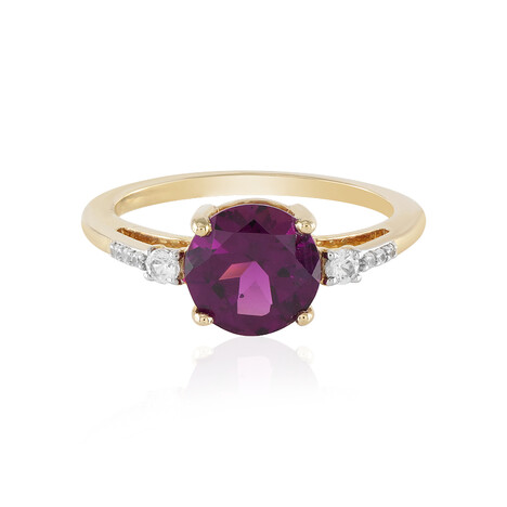 Magenta-Granat-Goldring