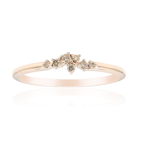 Anillo en oro con Diamante rosa de Francia de Argyle SI1 (Annette)