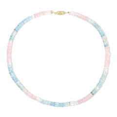 Brasilianischer Aquamarin-Silberhalskette (Adela Silber)