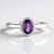 Anello in argento con Ametista del Marocco