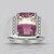 Anello in argento con Fluorite Bicolore (Pallanova)