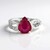 Anello in argento con Rubino del Madagascar