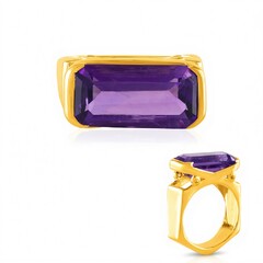 Anello in argento con Ametista Siberiana (de Melo Essence)