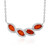 Mexican Fire Opal Silver Necklace