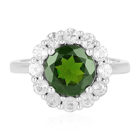 Russischer Diopsid-Silberring