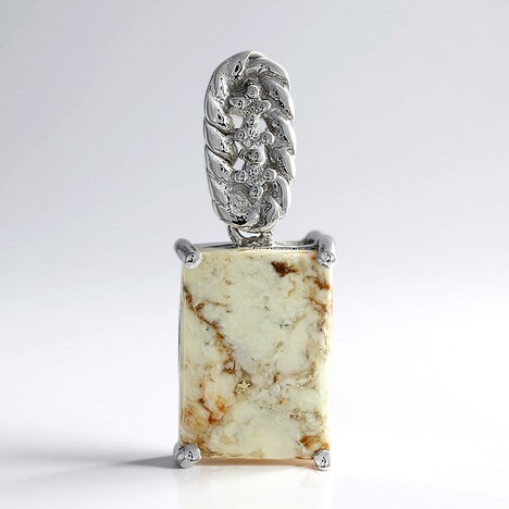 Ciondolo in argento con Magnesite