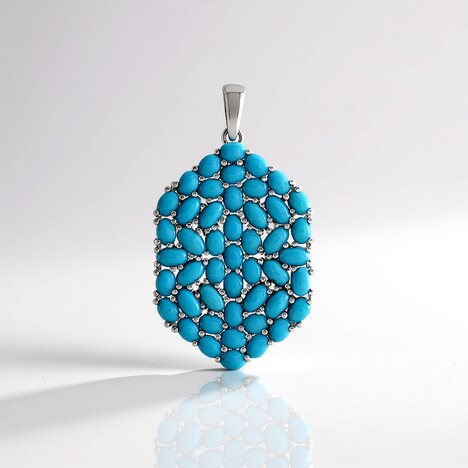 Pendentif en argent et Turquoise Sleeping Beauty (Faszination Türkis)