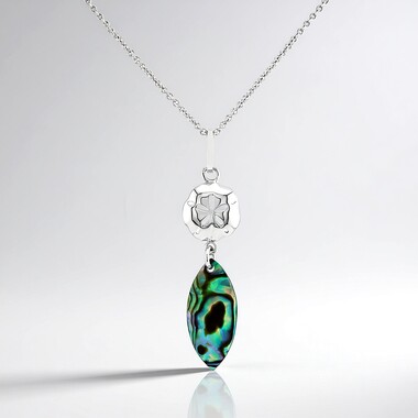 Collana in argento con Conchiglia Abalone
