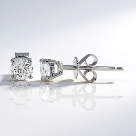 Orecchini in oro con Diamante I1 (H) (CIRARI)