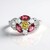 Anello in argento con Tormalina Rosa Nigeriana