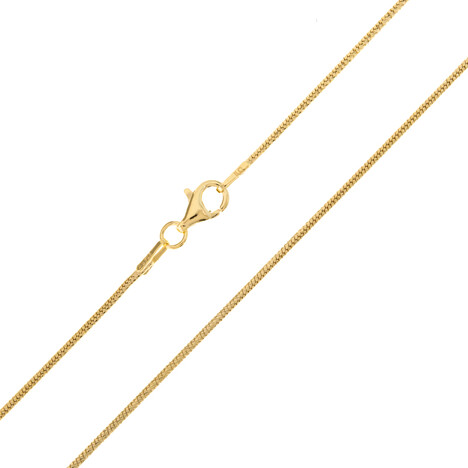 Silber-Schlangenkette - 6,6 g - 45 cm - vergoldet