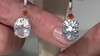 Pendientes en plata con Cuarzo azul lunar