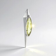 Ciondolo in argento con Quarzo Ouro Verde (MONOSONO COLLECTION)