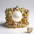 Anello in argento con Perla d'Acqua Dolce Bianca (TPC)