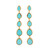 Boucles d'oreilles en argent et Turquoise Sleeping Beauty (de Melo)