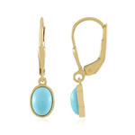 Sleeping Beauty Turquoise Silver Earrings (Faszination Türkis)