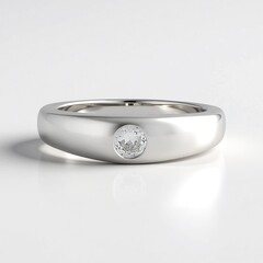Anello in argento con Zaffiro Bianco