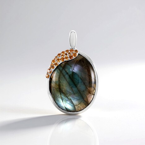 Ciondolo in argento con Labradorite Ramata Maniry (KM by Juwelo)