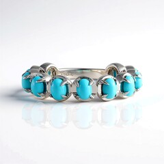 Anello in argento con Turchese Sleeping Beauty (Faszination Türkis)