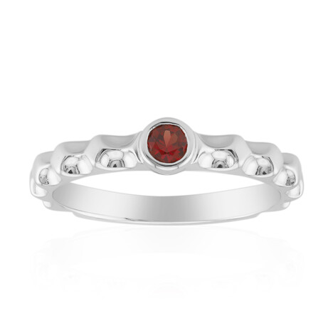 Anello in argento con Rubino Tanzania