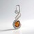Ciondolo in argento con Quarzo Arancione