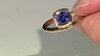 Bague en or et Tanzanite AAA (de Melo Gold)