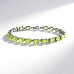 Bracciale in argento con Peridoto