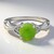 Anello in argento con Crisoprasio Imperiale