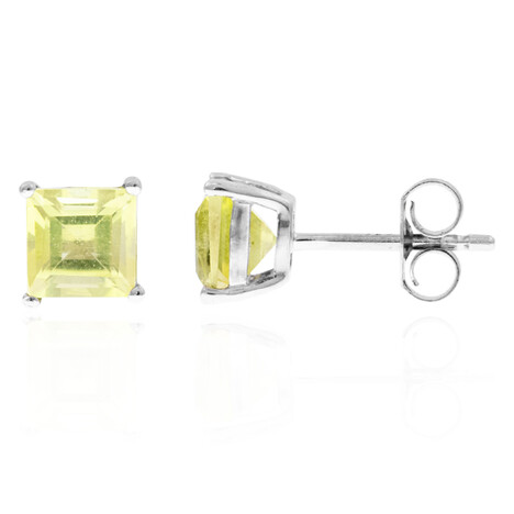 Orecchini in argento con Quarzo Ouro Verde