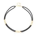 Collar en plata con Espinela negra