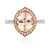 Bague en or et Morganite AAA (AMAYANI)