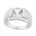 Zilveren ring met een danburiet