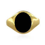 Zilveren ring met een zwarte onyx (M de Luca)