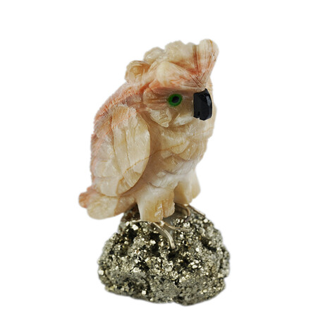 Alabaster-Kalzit-Eule