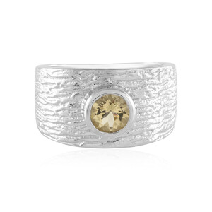 Anello in argento con Berillo Giallo