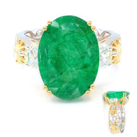 Bague en argent et Émeraude Pit D8 (Gems en Vogue)